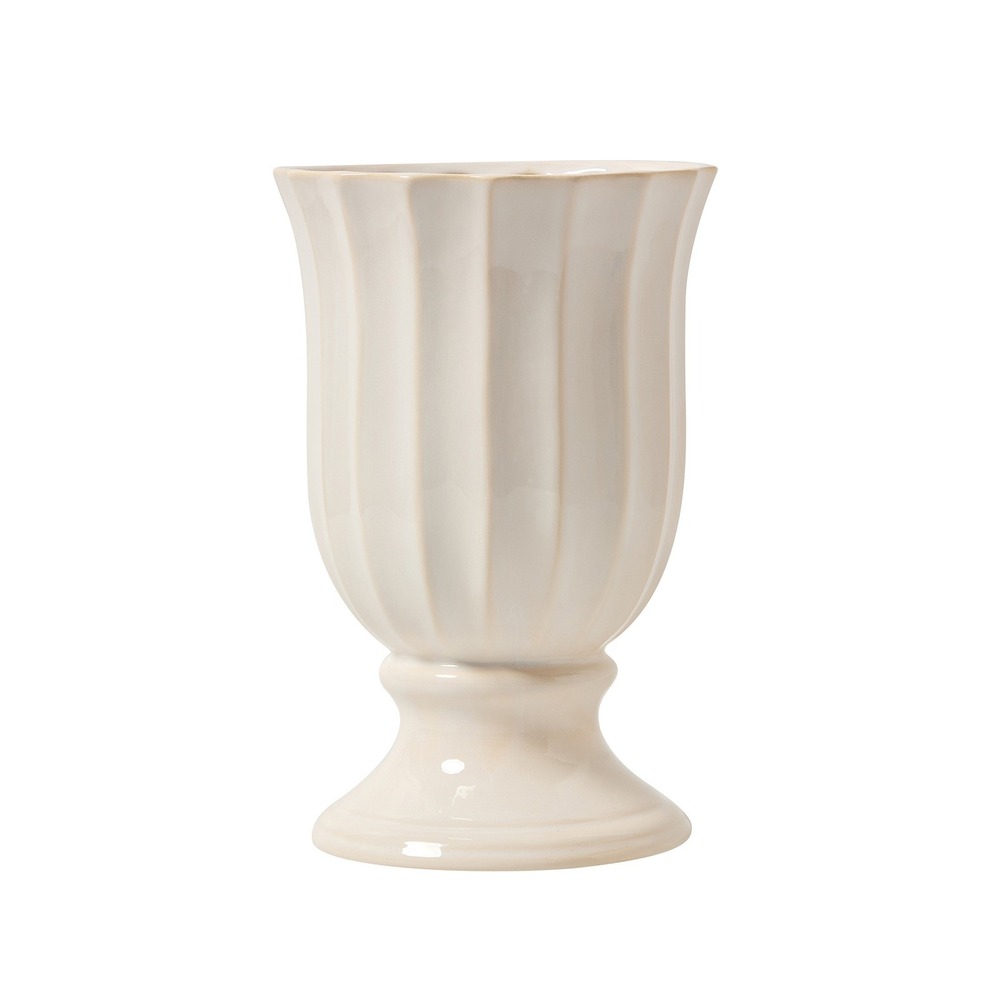 My Texas House White Ceramic Planter Vase, 10in, New in Box